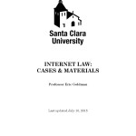 2015 Internet Law Casebook Now Available