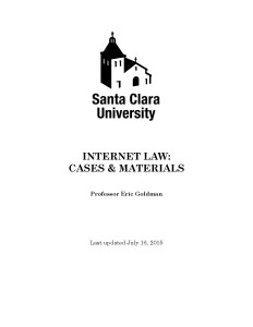 Internet Law reader cover 2015