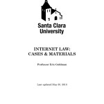 Announcing the 2016 Edition of 'Internet Law: Cases & Materials'