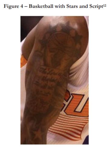 Eric Bledsoe Basketball with Stars and Script Tattoo depicted in NBA2K20