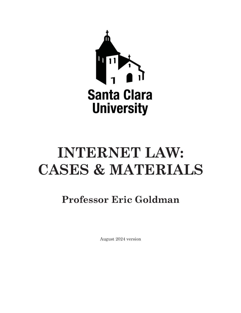 Self Performance Review Examples Pdf Announcing the 2024 Edition of My Internet Law Casebook - Technology ...