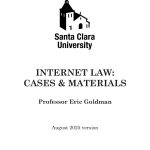 Announcing the 2025 Edition of My Internet Law Casebook